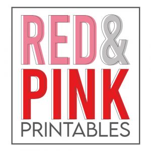 Red & pink printables