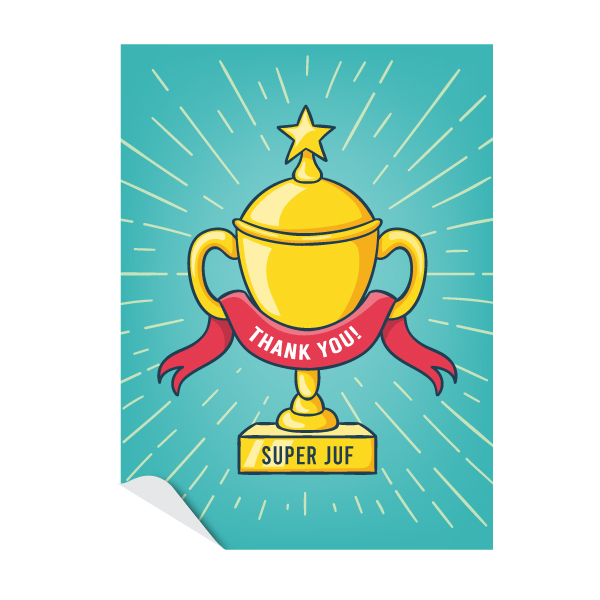 Super juf wijnlabel