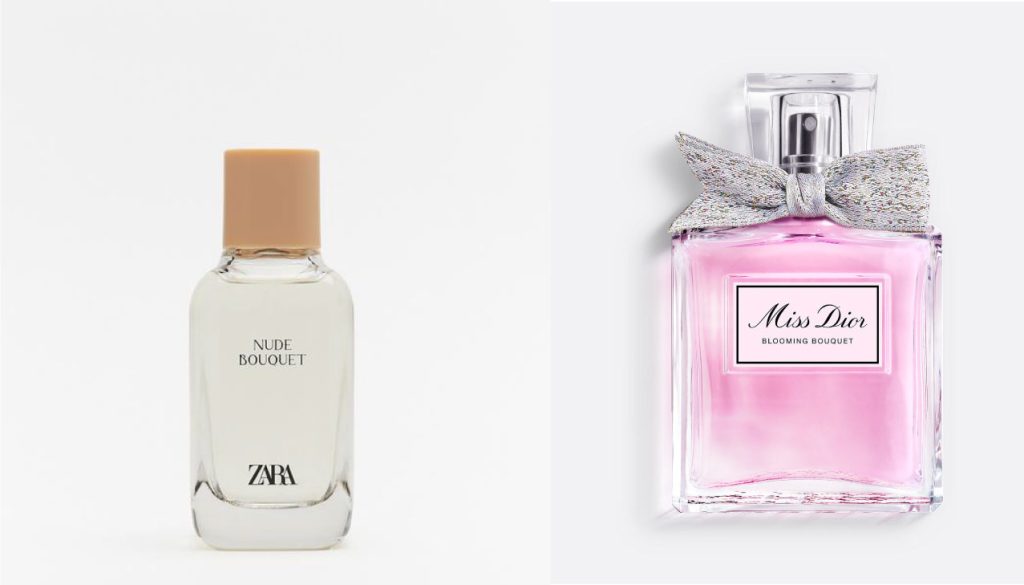 Zara nude bouquet miss dior